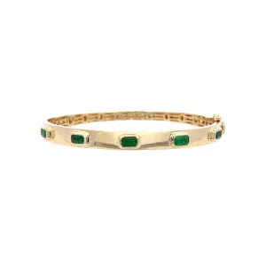 Emerald Bangle Bracelet