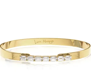 Emerald Cut Diamond Love Always Bracelet