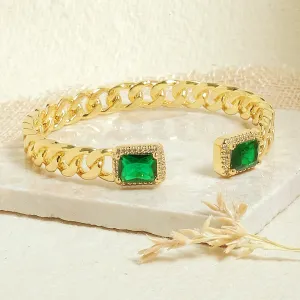 Emerald Loop Bangle