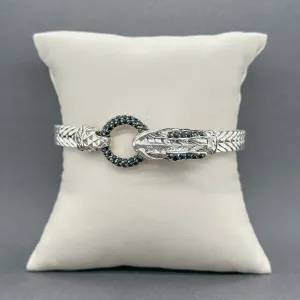 Estate John Hardy SS Sapphire Naga Bracelet