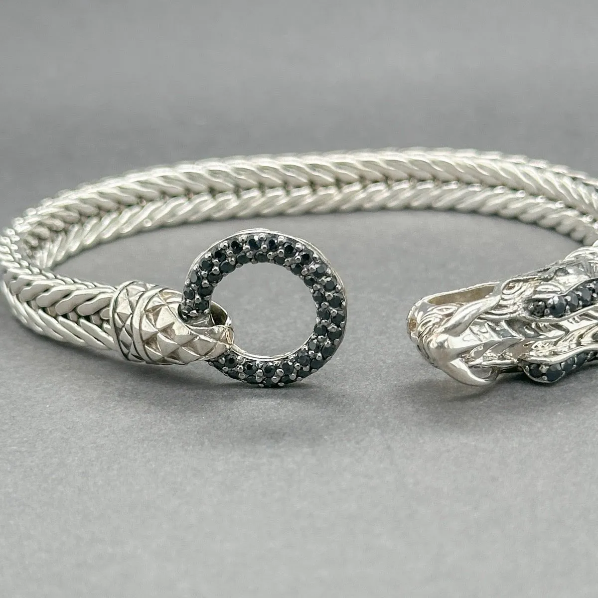 Estate John Hardy SS Sapphire Naga Bracelet