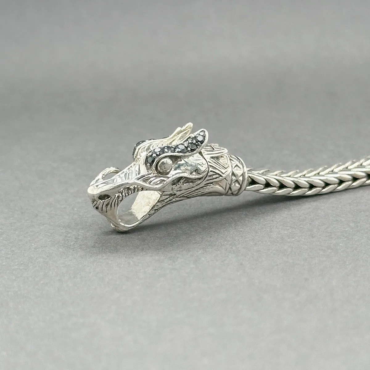 Estate John Hardy SS Sapphire Naga Bracelet
