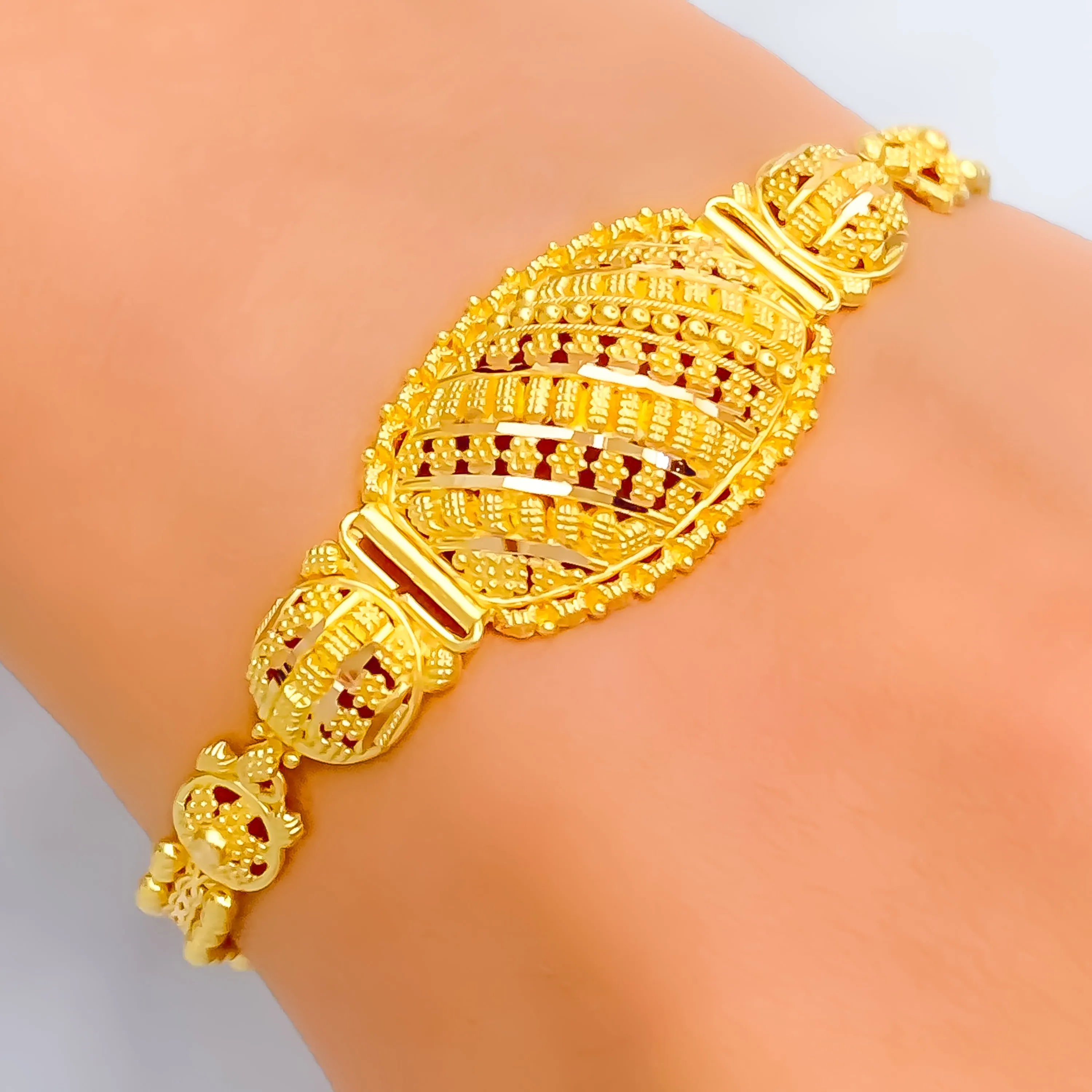 Ethereal Blooming 22k Gold Bracelet