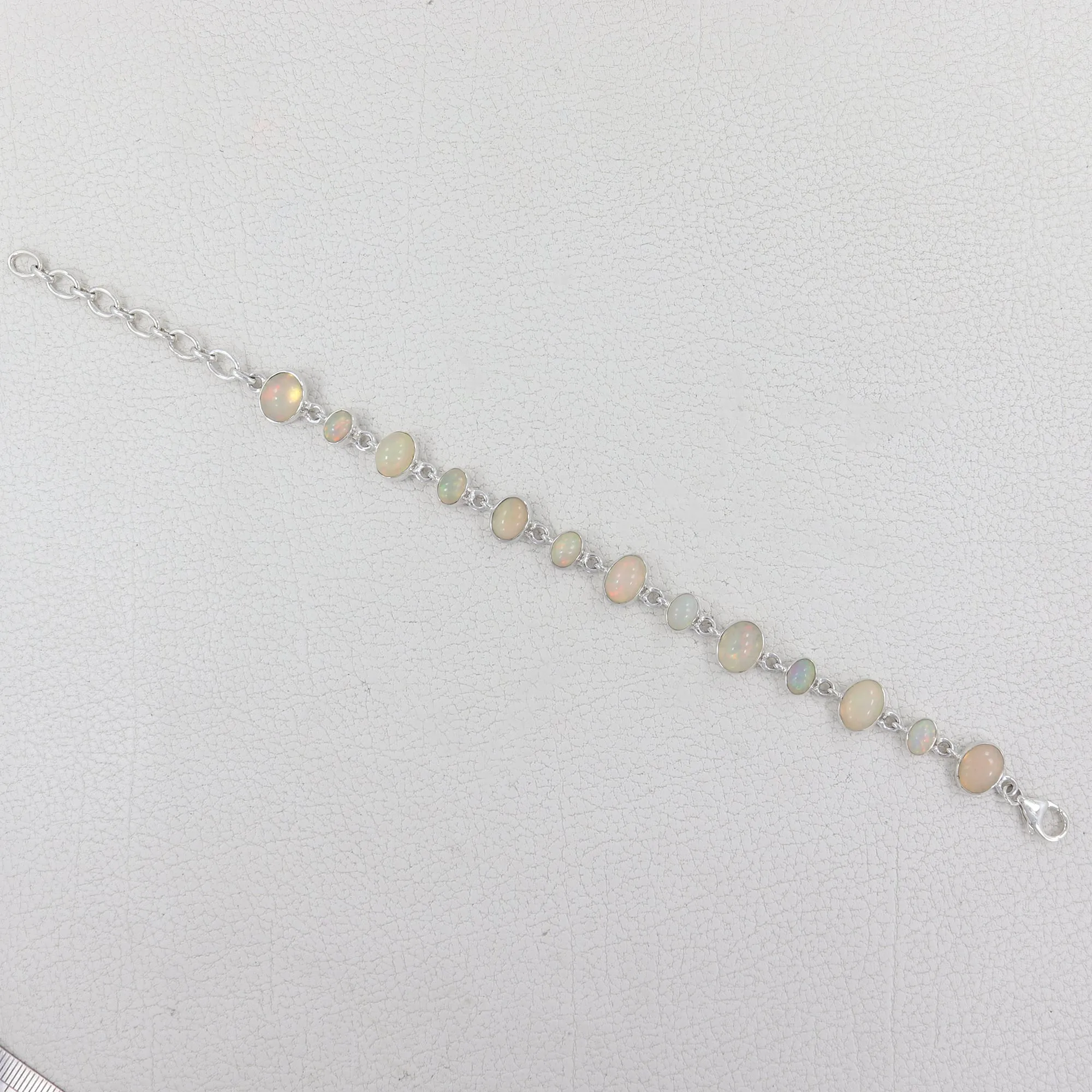 Ethiopian Opal Gemstone Sterling Silver Bracelets Jewelry