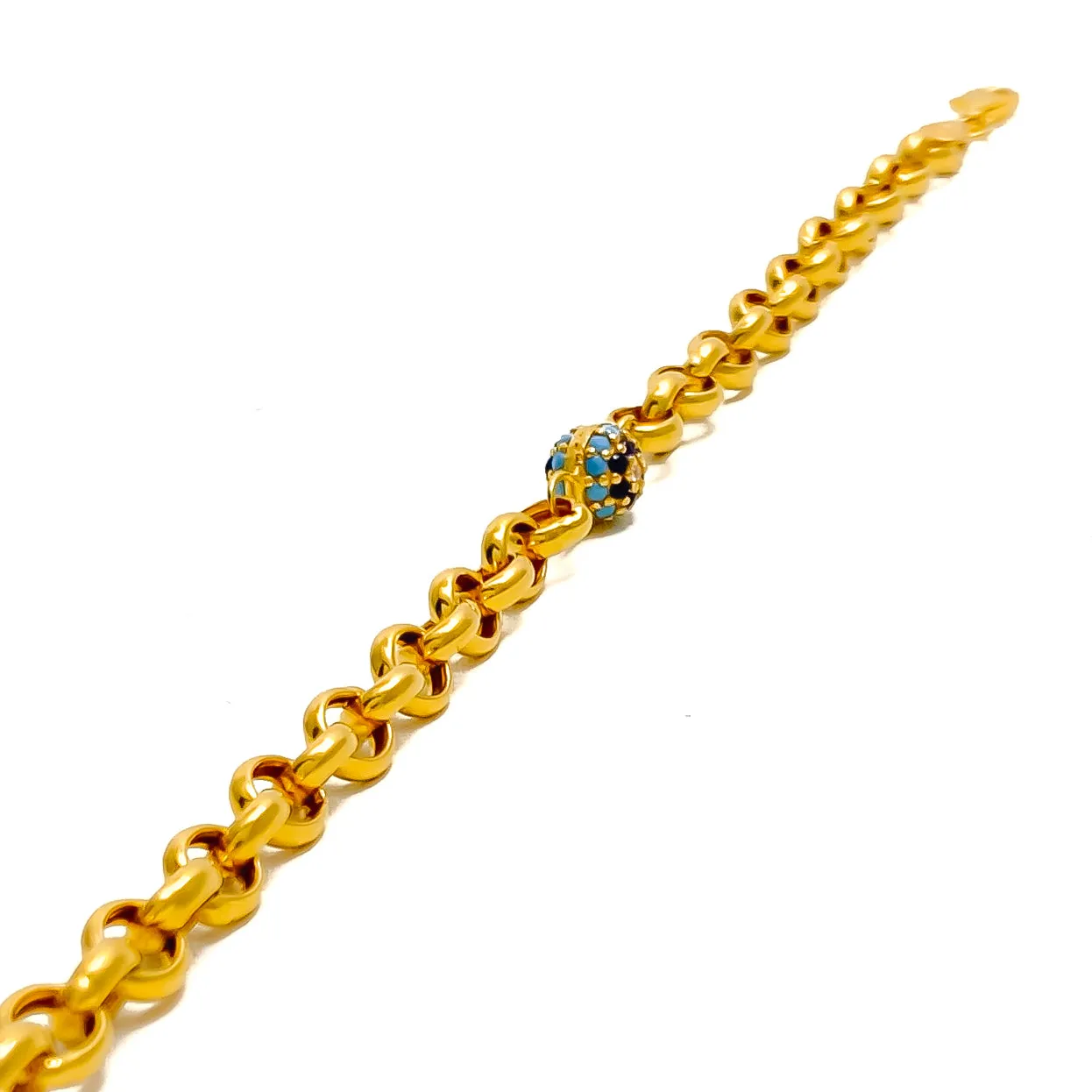 Everlasting Regal 22k Gold CZ Bracelet
