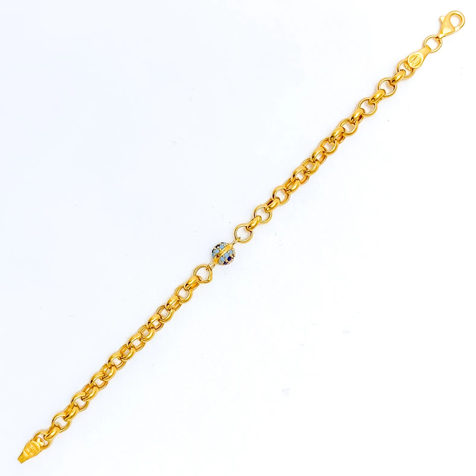 Everlasting Regal 22k Gold CZ Bracelet