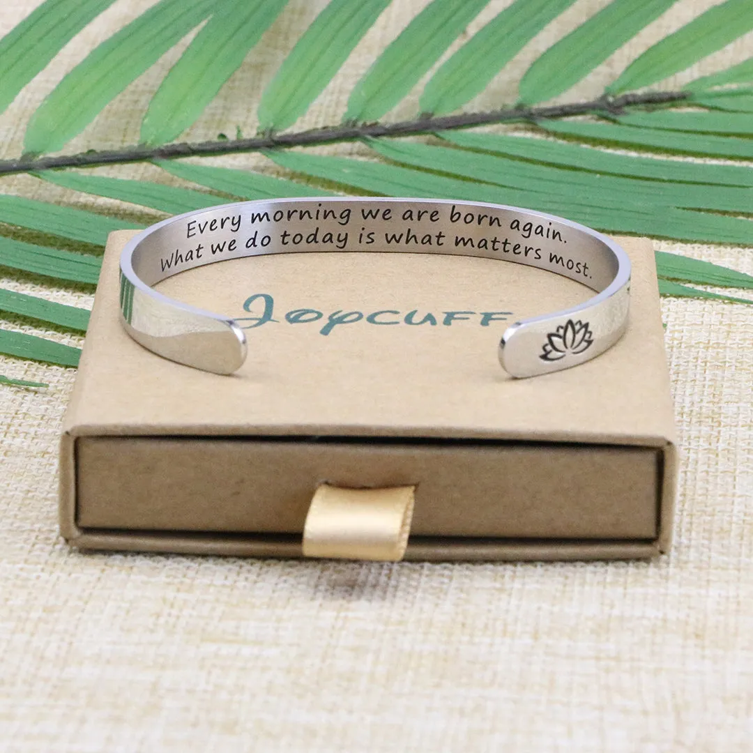 Every Morning We are Born Again Quote Encouraging Gift