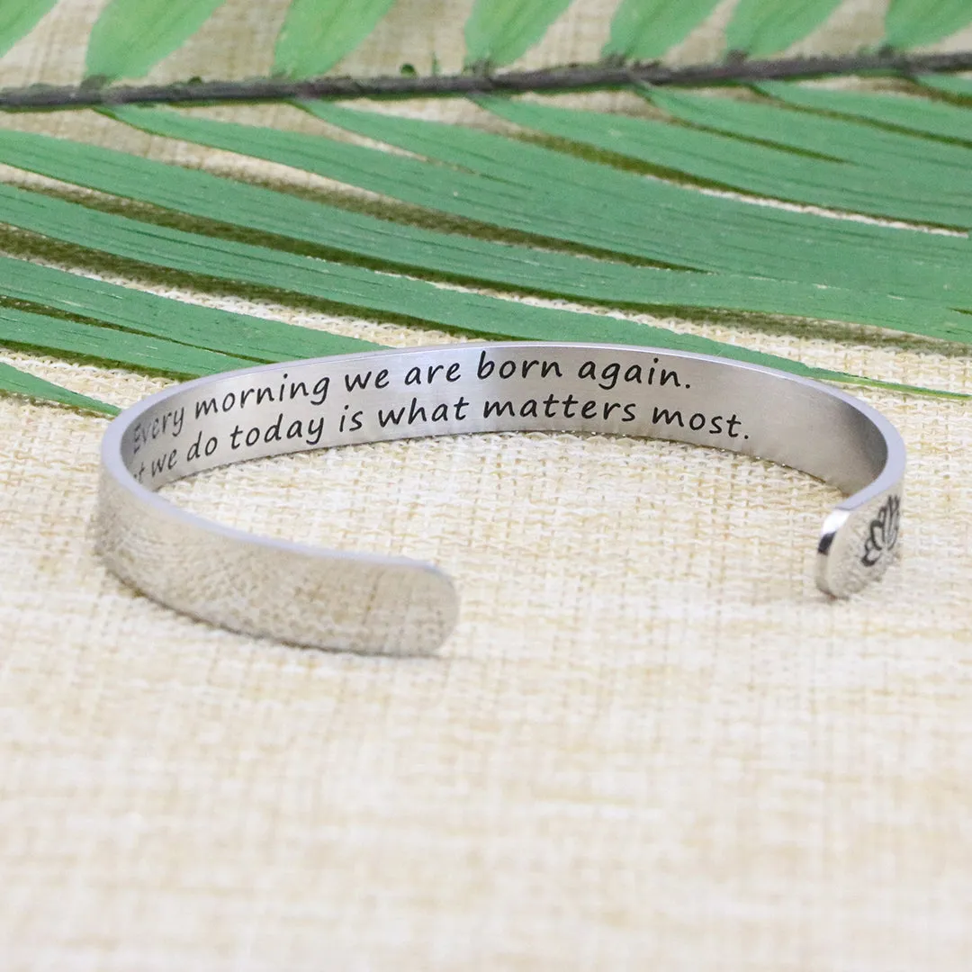 Every Morning We are Born Again Quote Encouraging Gift