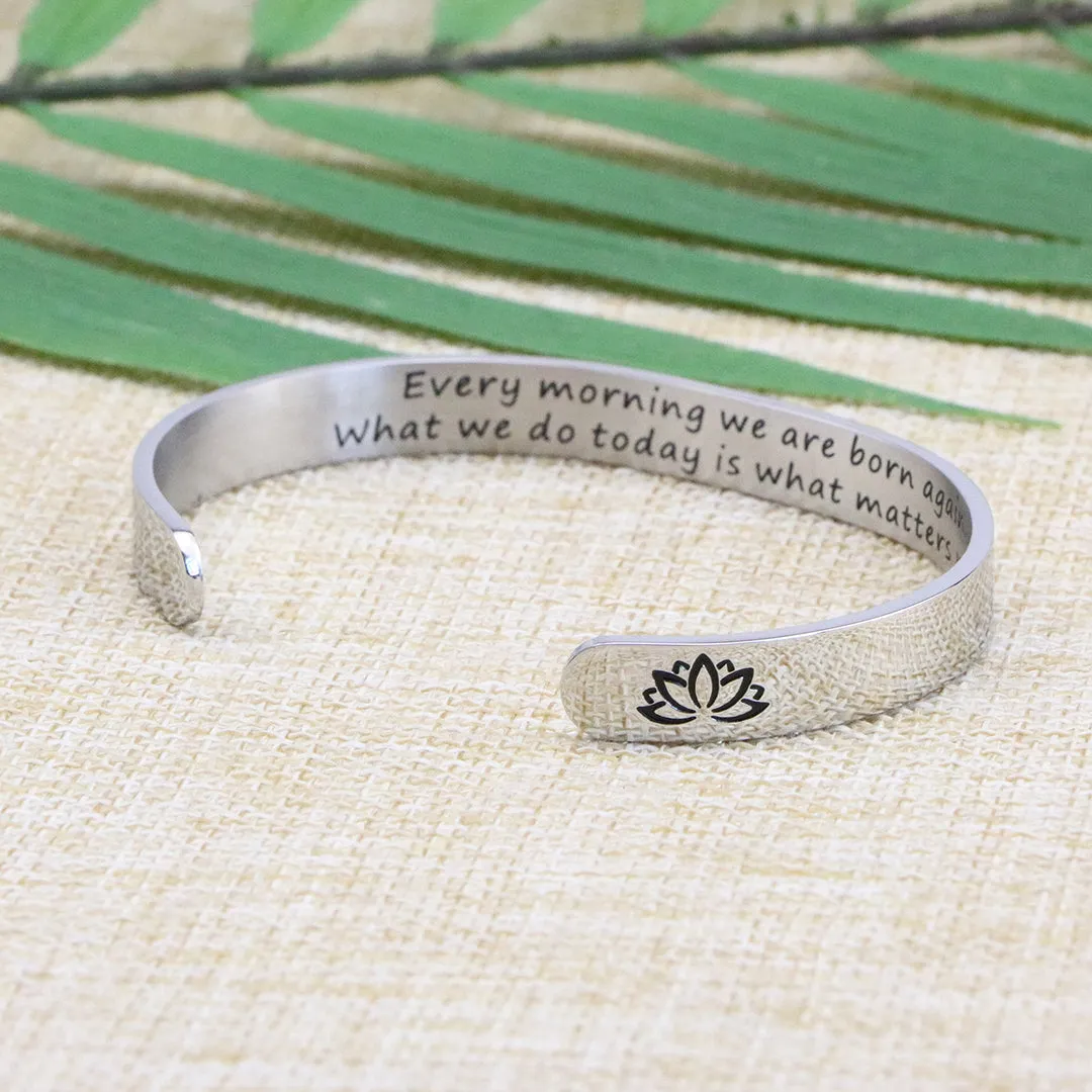 Every Morning We are Born Again Quote Encouraging Gift