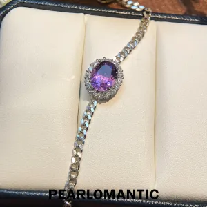 [Everyday Essential] Amethyst 2ct & Zicron Classic Essential Adjustable Bracelets w/ S925