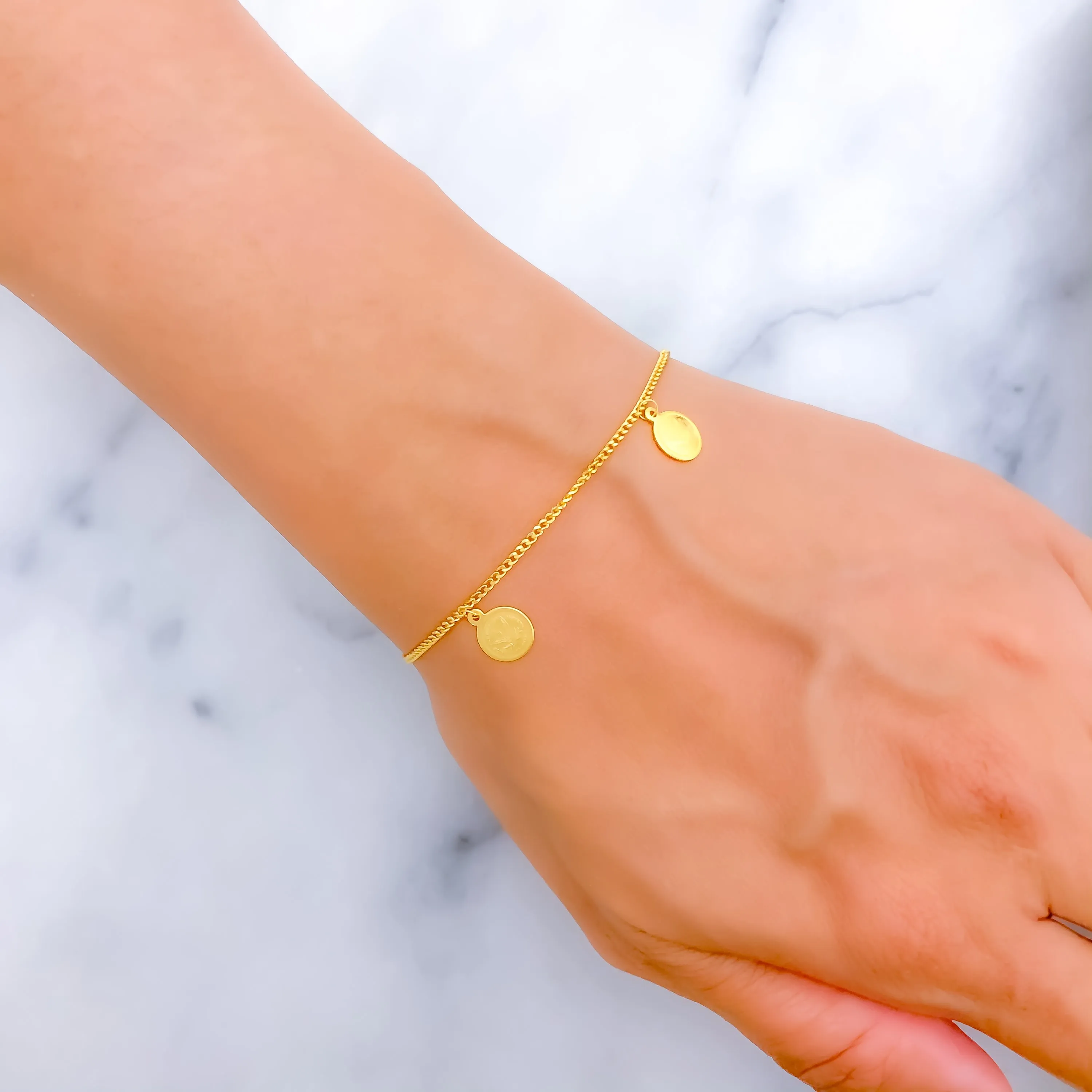 Everyday Lush 22k Gold Charm Bracelet