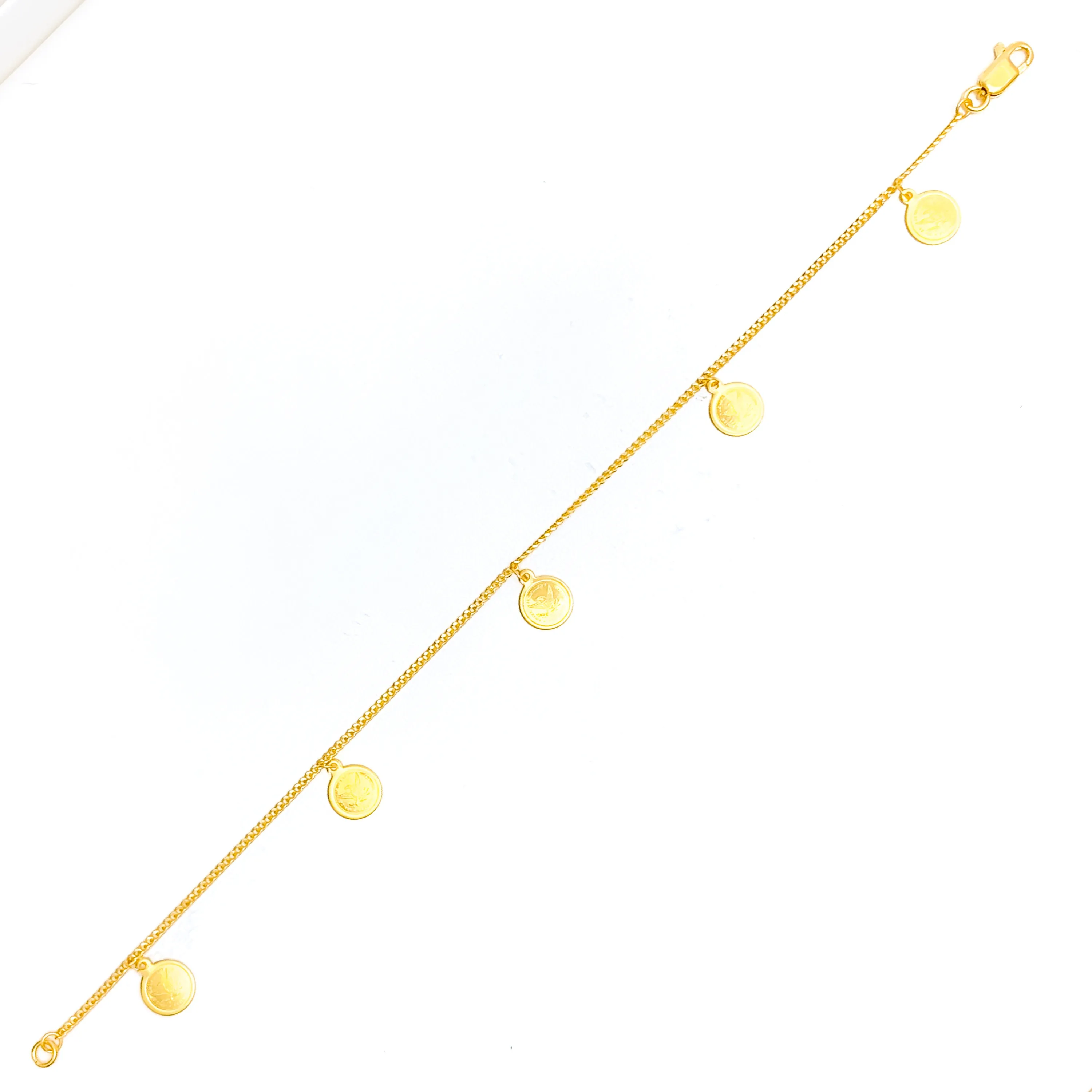 Everyday Lush 22k Gold Charm Bracelet