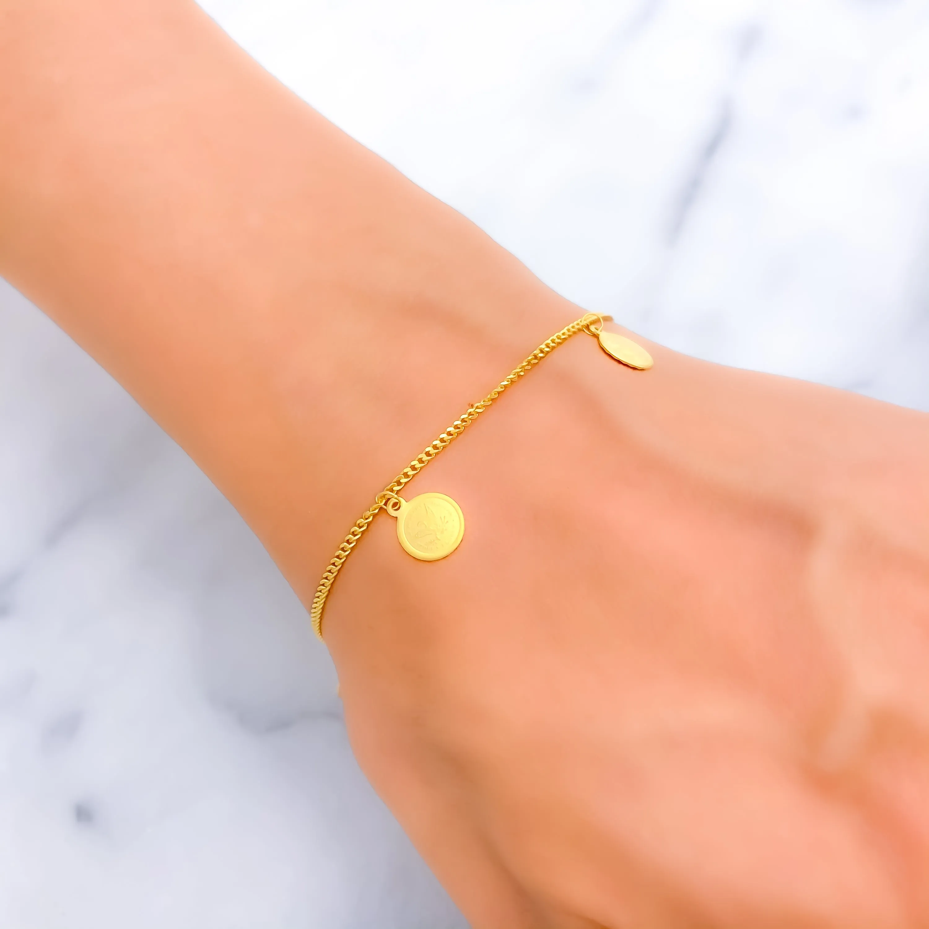 Everyday Lush 22k Gold Charm Bracelet