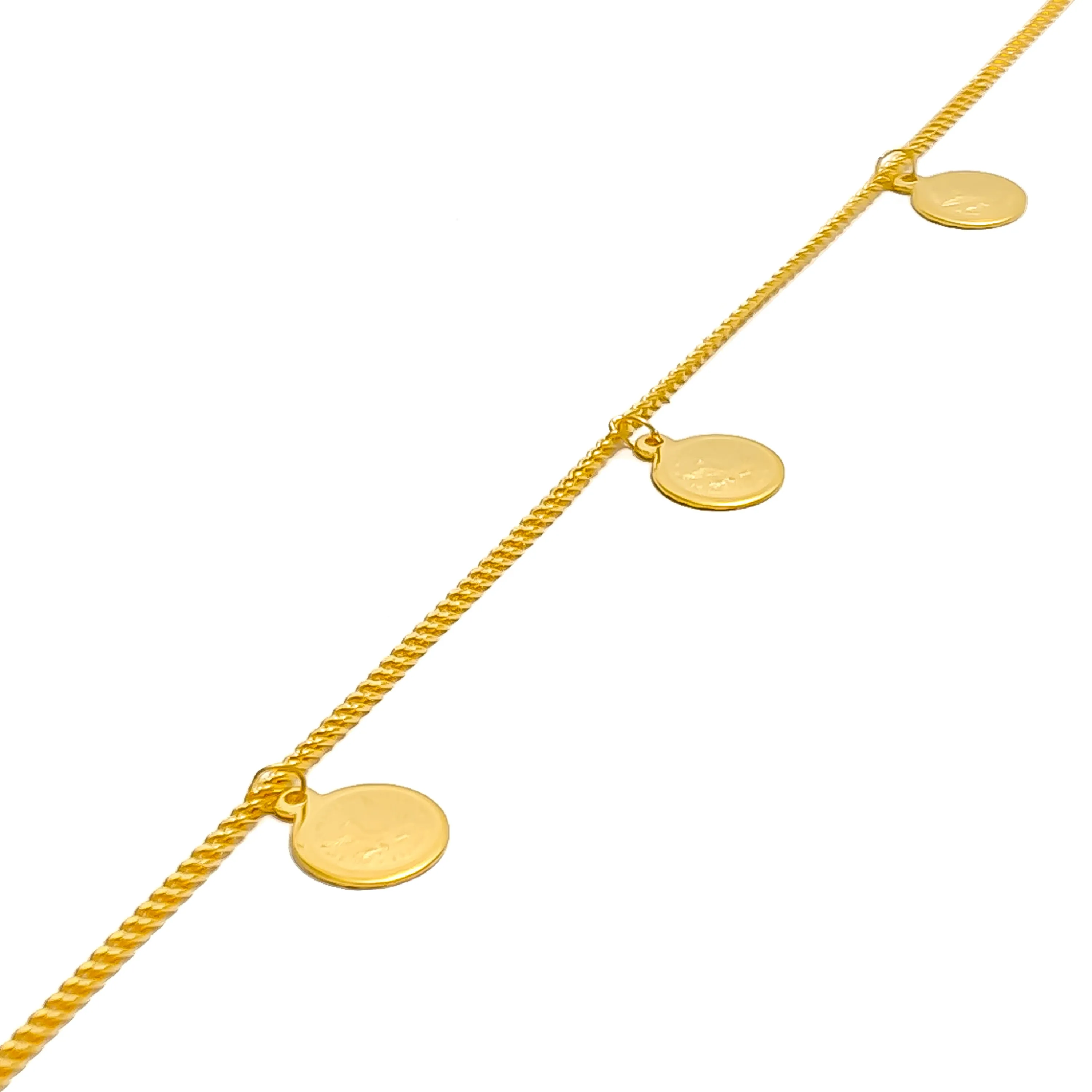 Everyday Lush 22k Gold Charm Bracelet