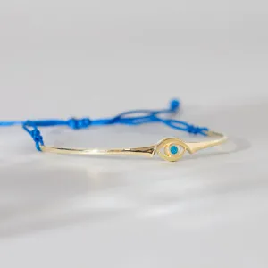 Evil Eye Blue Topaz Bracelet