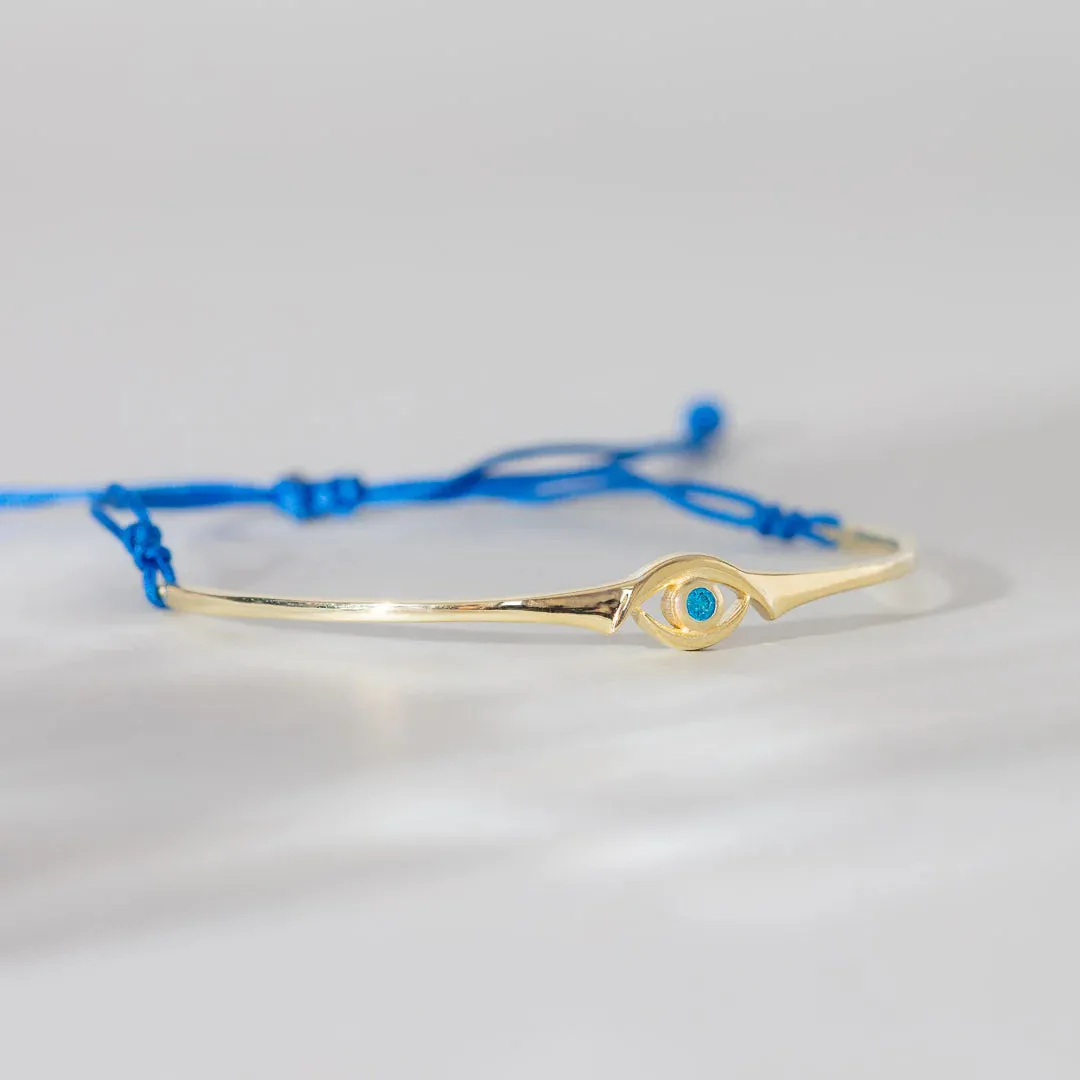 Evil Eye Blue Topaz Bracelet