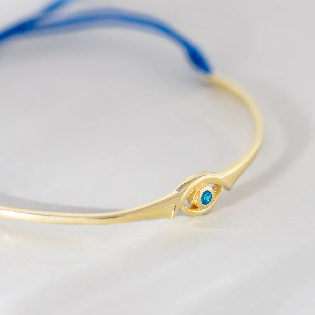 Evil Eye Blue Topaz Bracelet