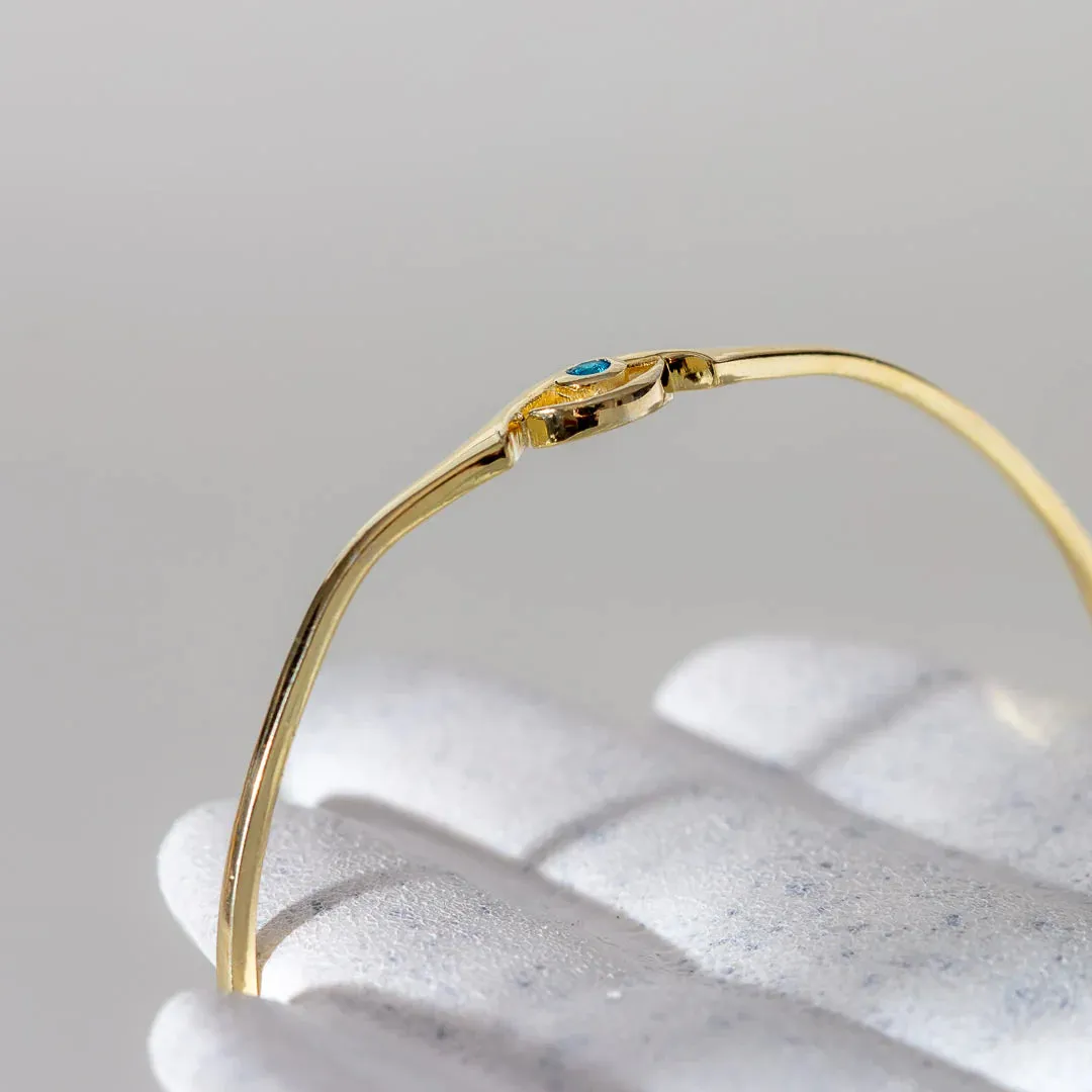 Evil Eye Blue Topaz Bracelet