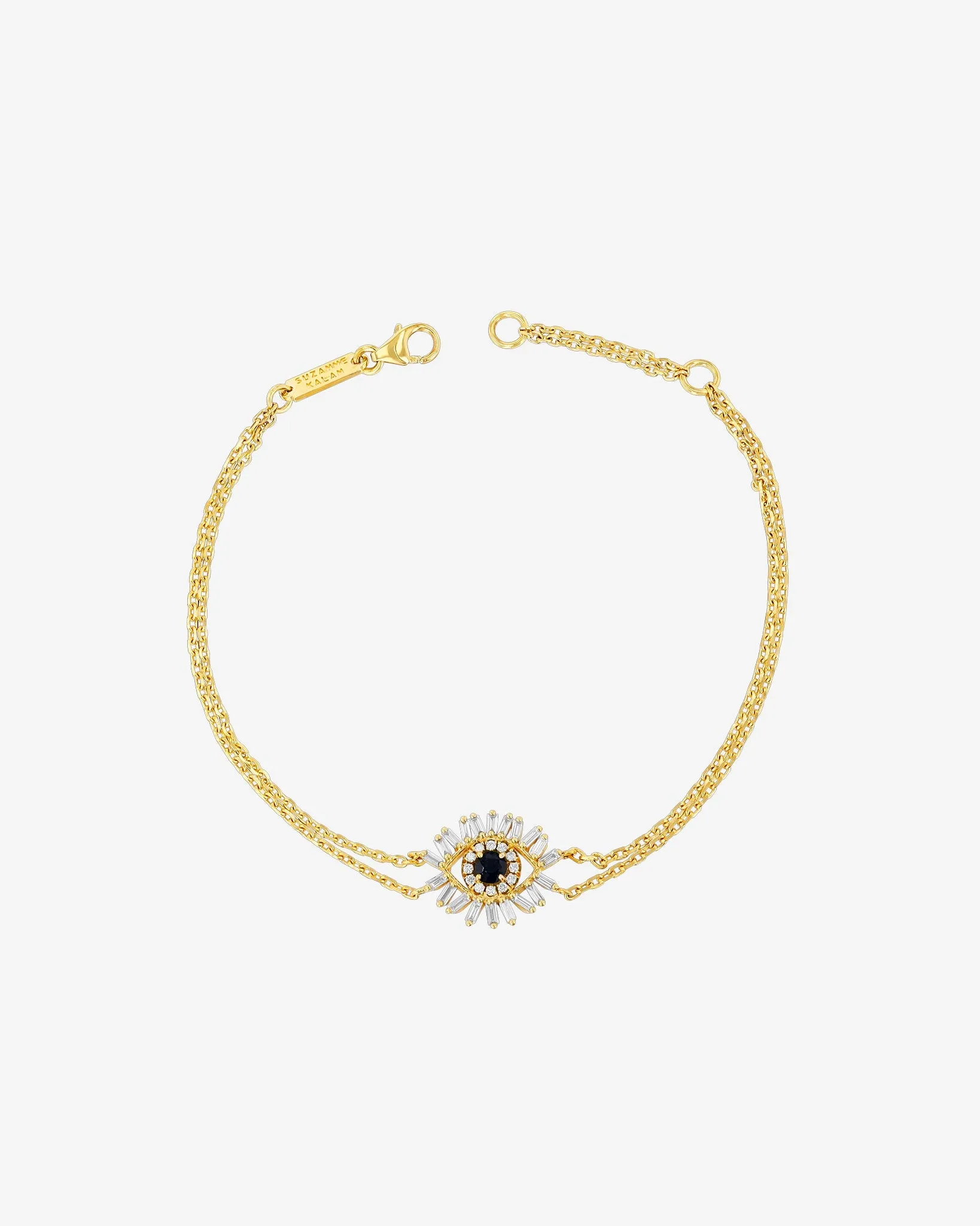 Evil Eye Mini Black Sapphire Bracelet