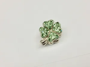Four Leaf Clover Silver Bead
