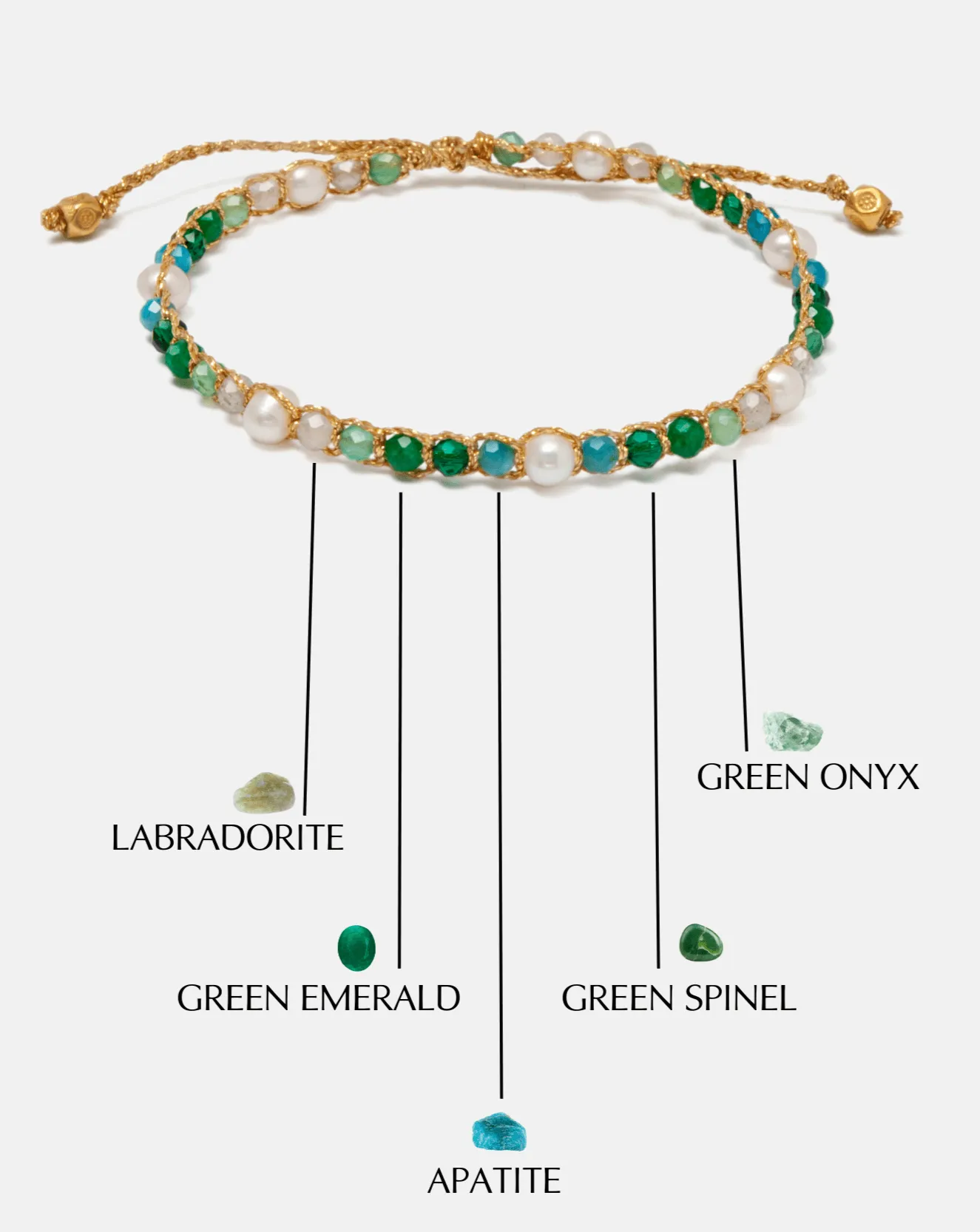 Fresh Water Pearl & Gemstone Bracelet | Symphony