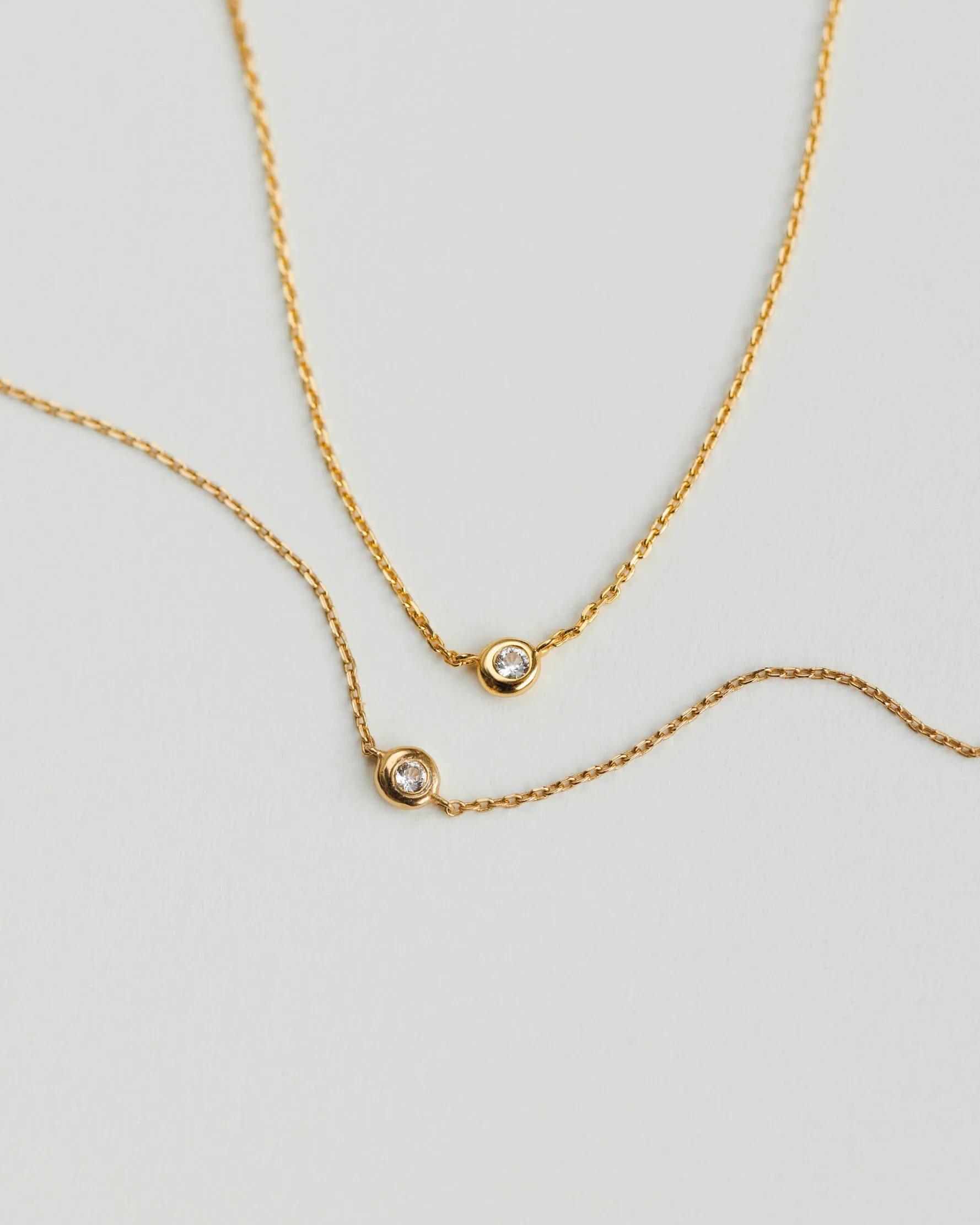 Gaia White Sapphire Solitaire Bracelet