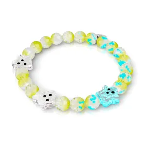Garden Spectre | Silver | Firefly Glass Ghost Bracelet