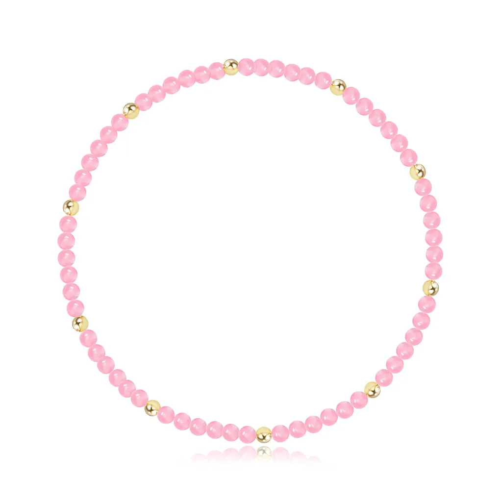 Gemstone and Gold Bead Bracelet