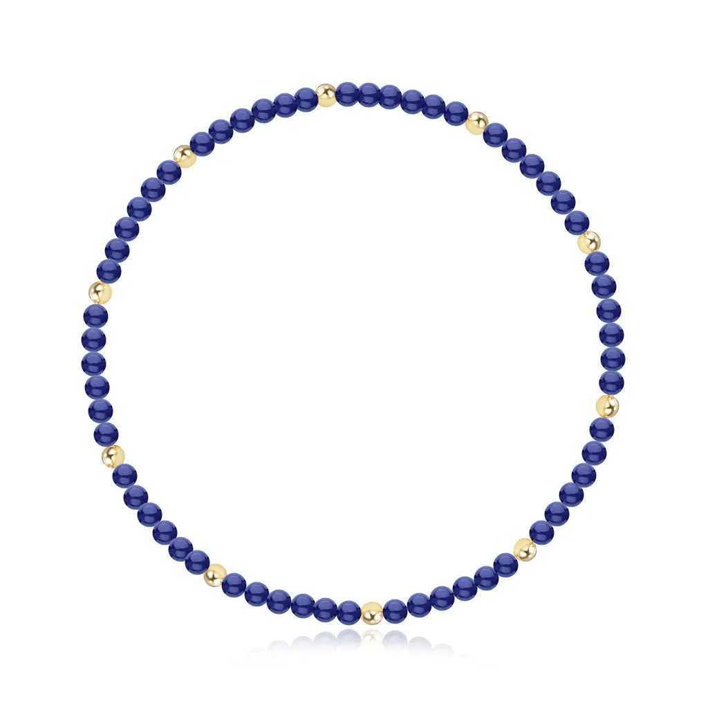 Gemstone and Gold Bead Bracelet