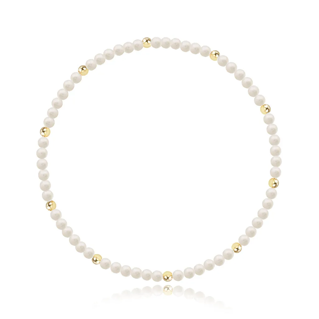 Gemstone and Gold Bead Bracelet