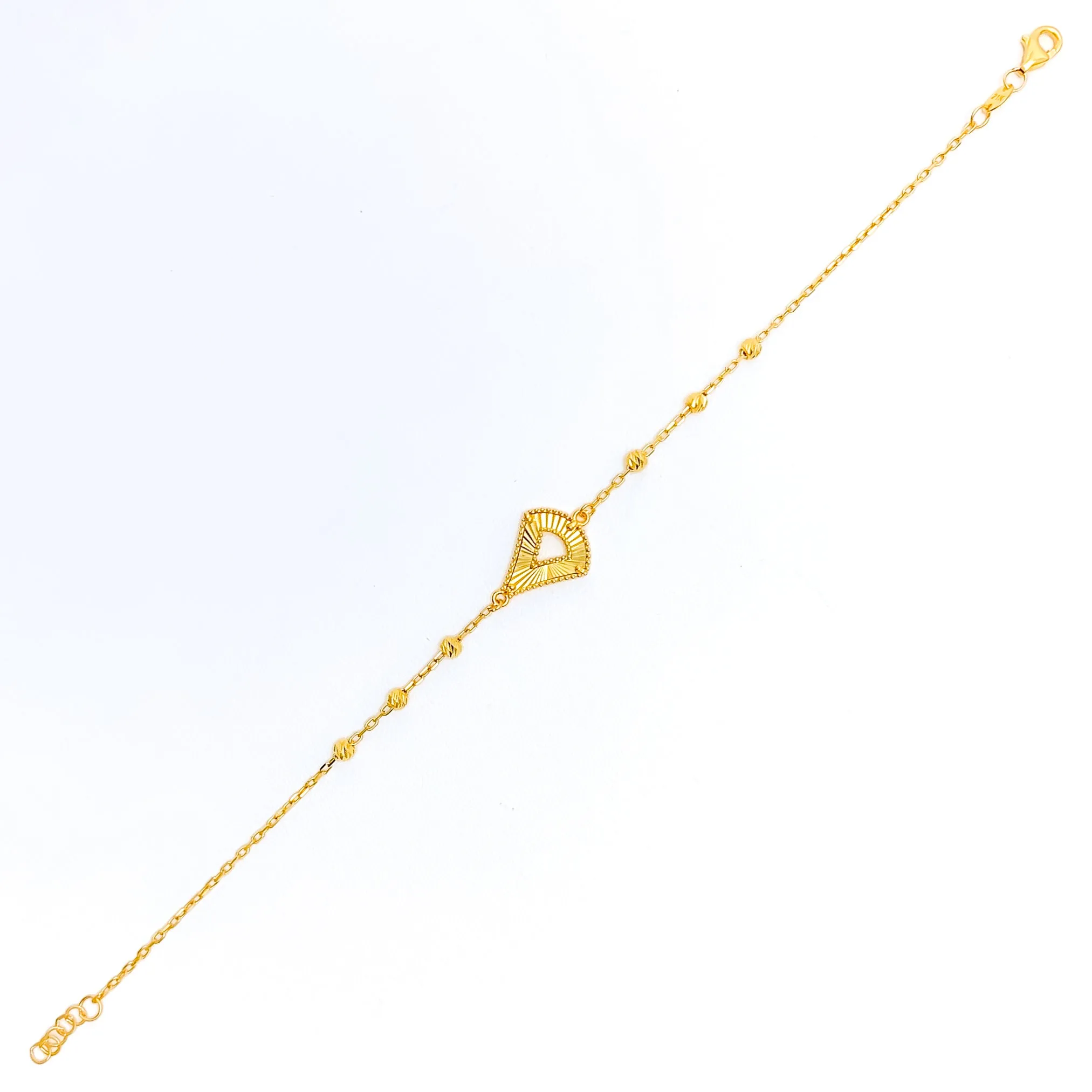 Geometric Attractive 21k Gold Bracelet