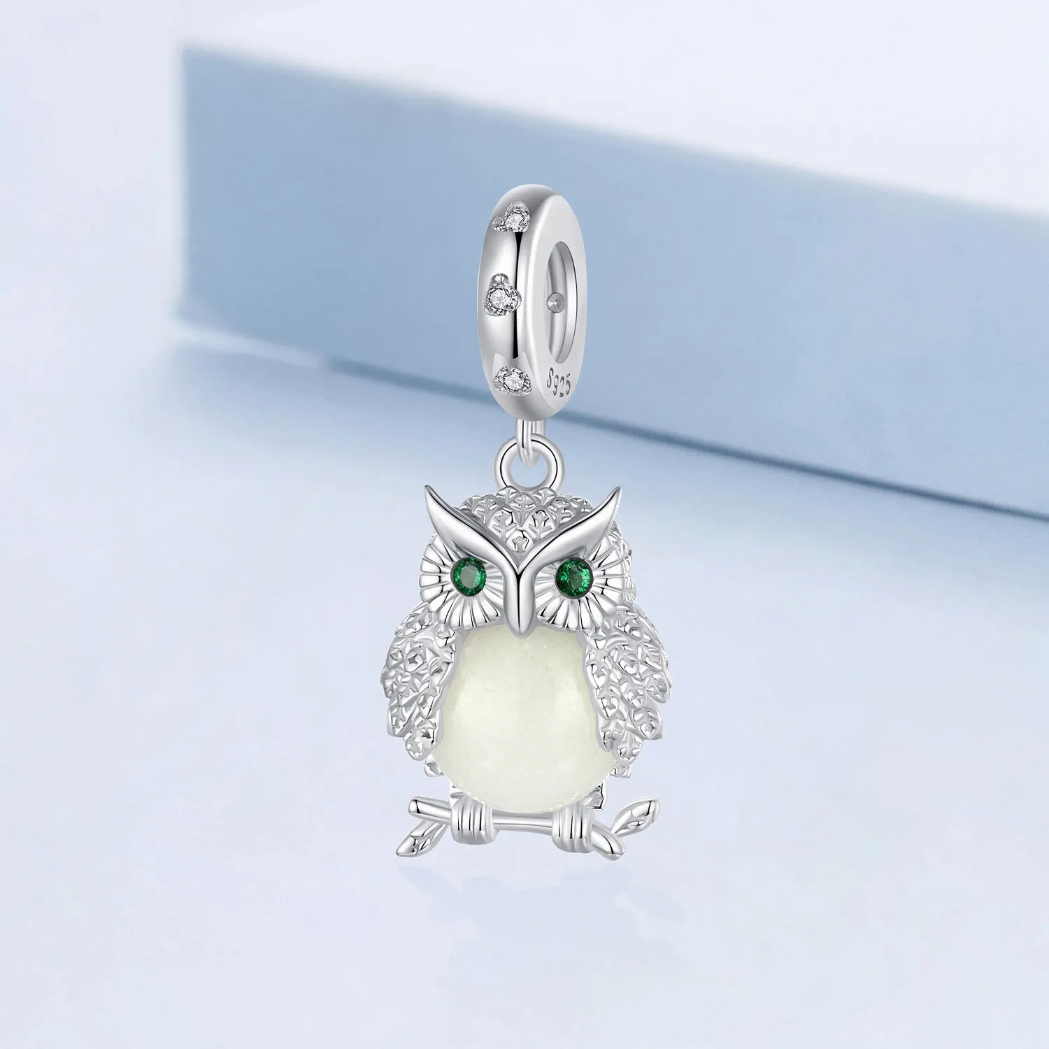 Glow in the Dark Owl Pendant Charm