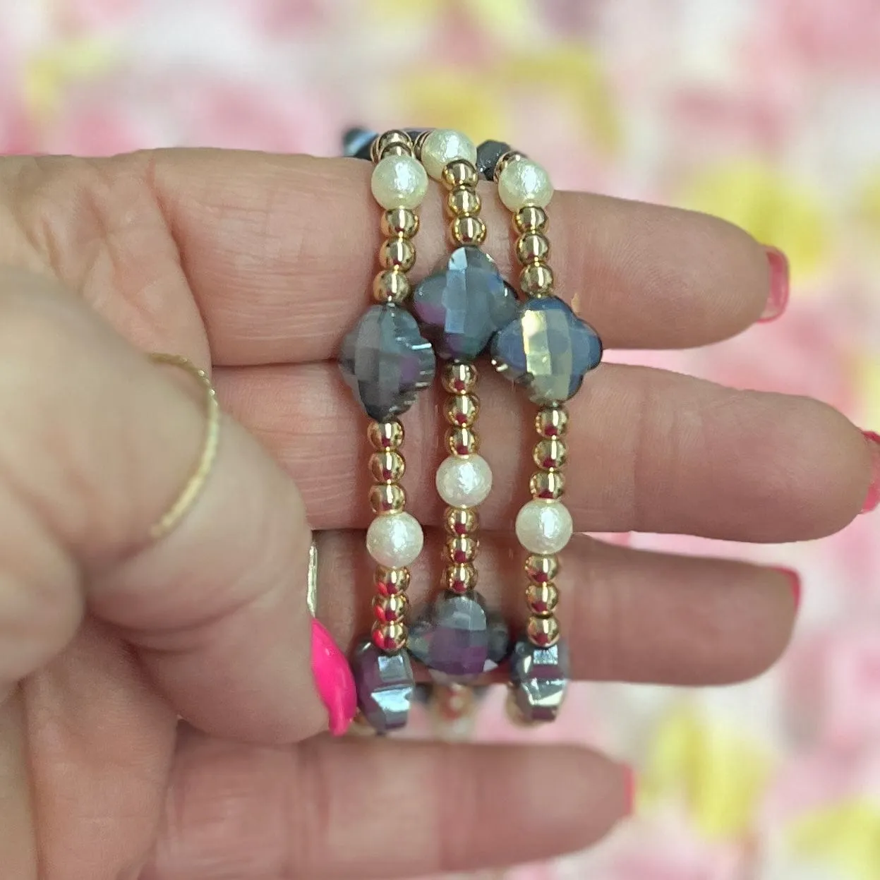 Gold Beaded Bracelets