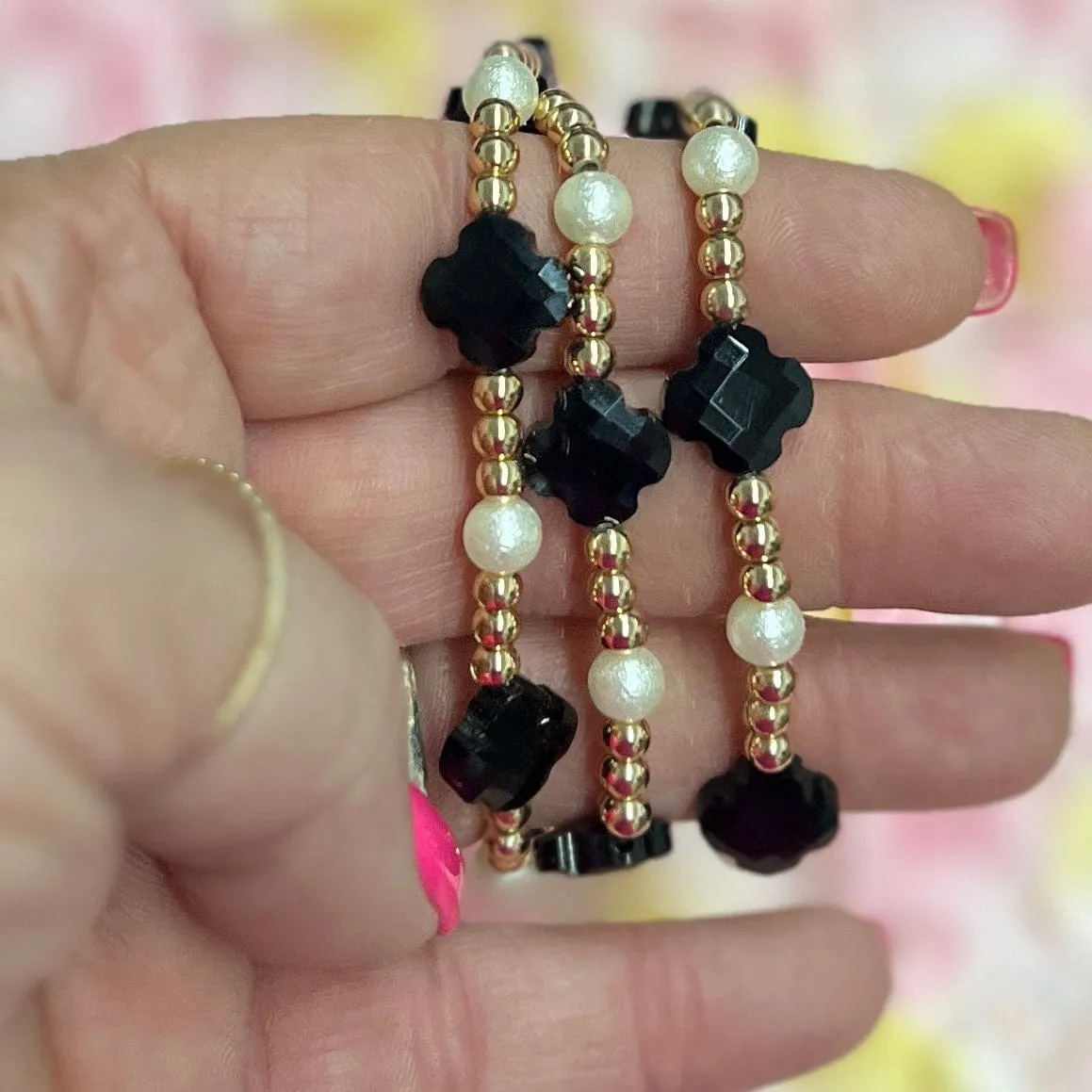 Gold Beaded Bracelets