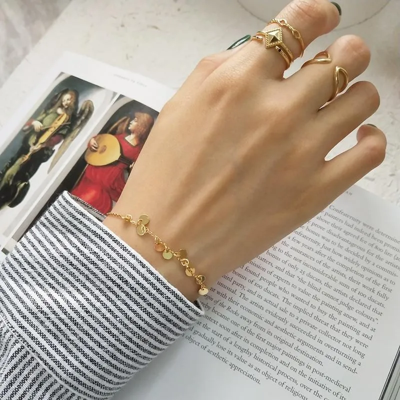 Gold Coin Bracelet