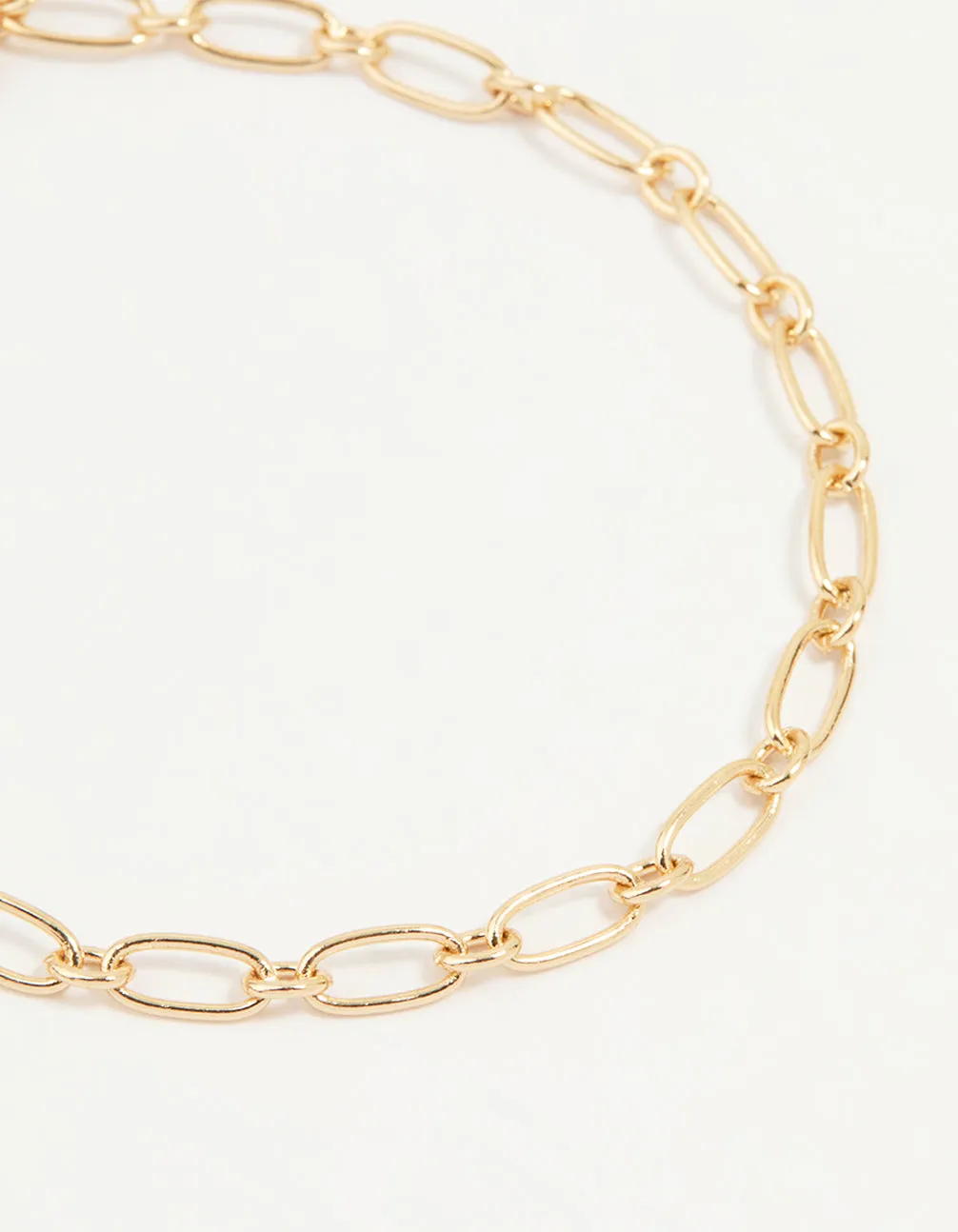 Gold Diamante Mixed Chain Heart Bracelets 3-Pack