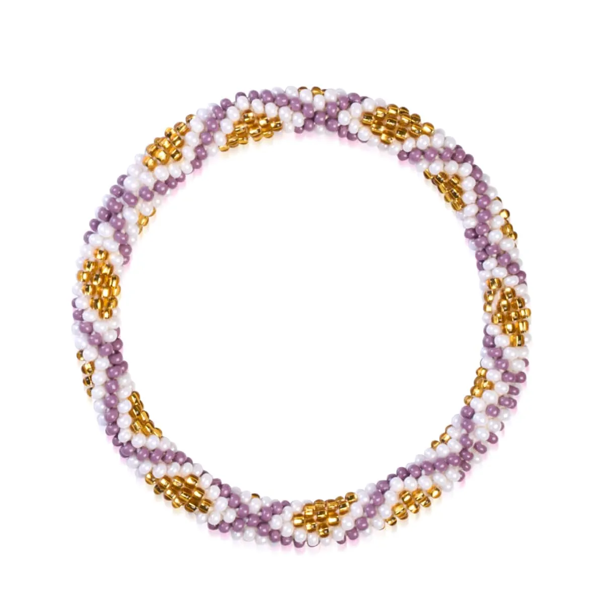 Gold Mosaic | Himalayan Glass Bead Bracelet