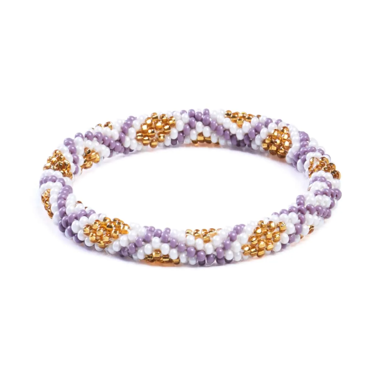 Gold Mosaic | Himalayan Glass Bead Bracelet