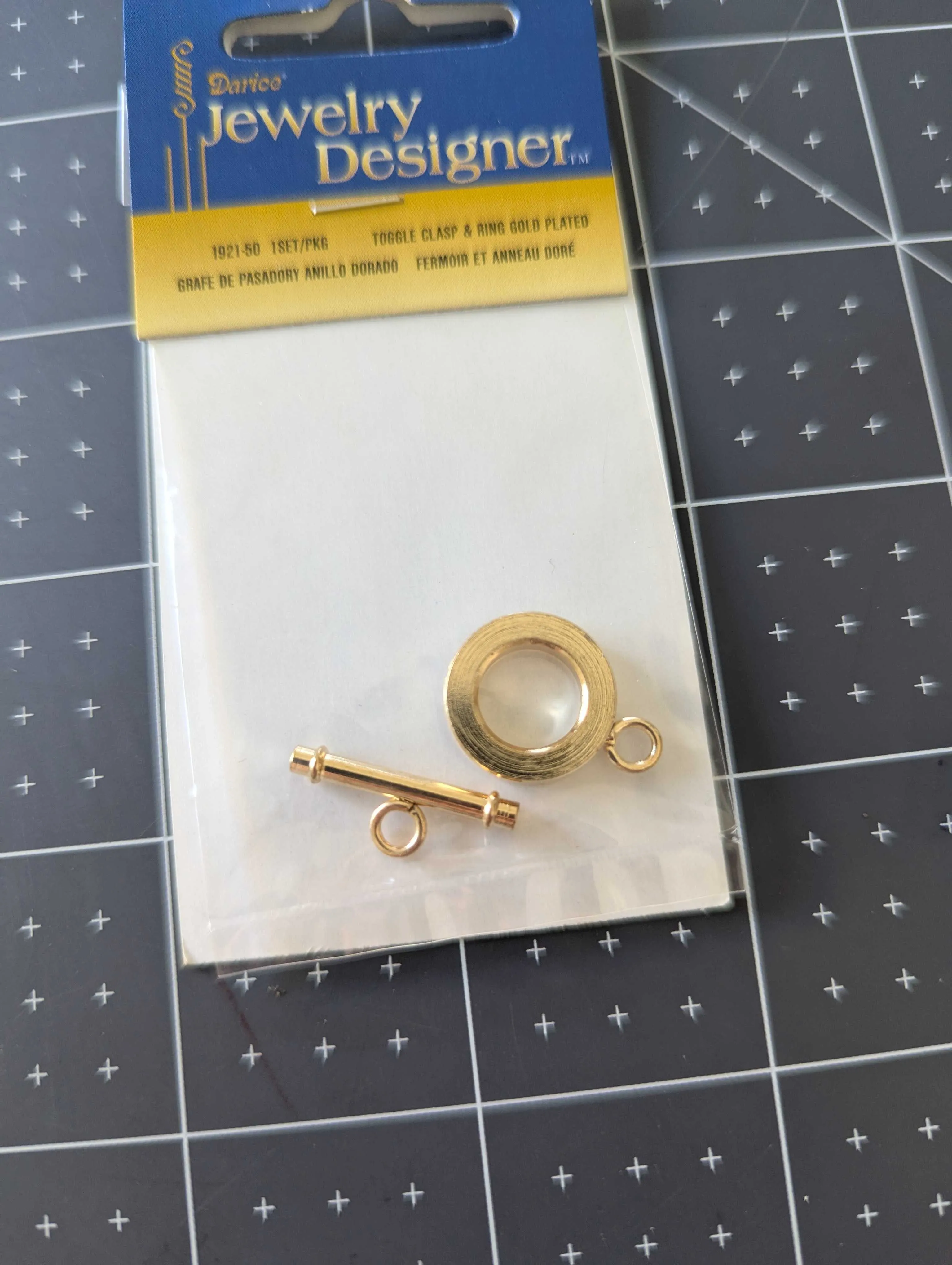 Gold Plated Toggle Clasp & Ring - by Darice