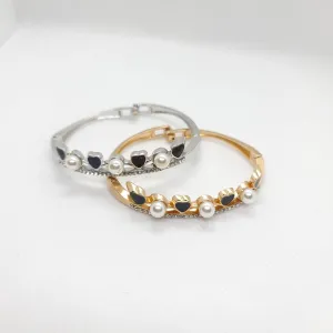 Golden & Silver Pearl Studs Bracelets