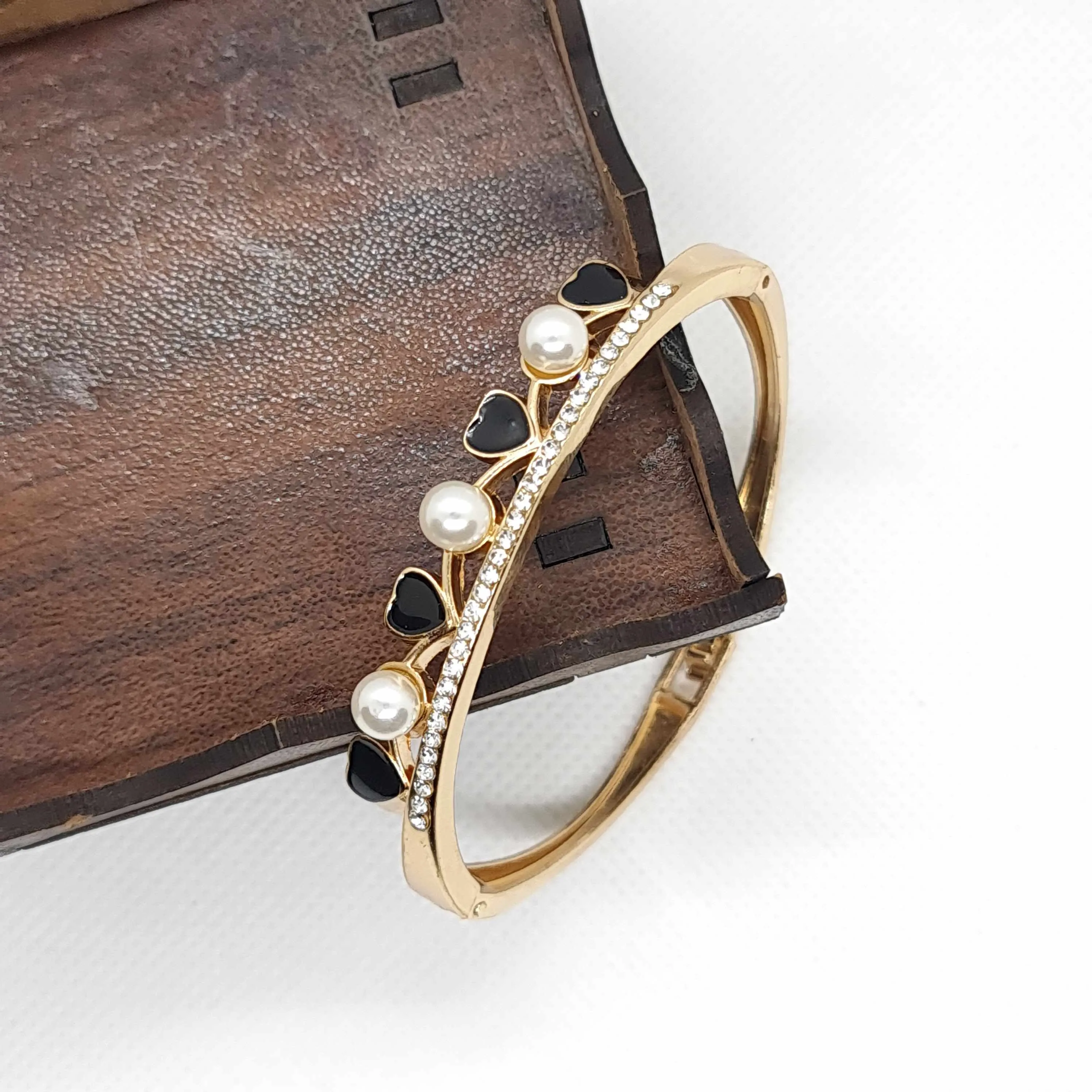 Golden & Silver Pearl Studs Bracelets