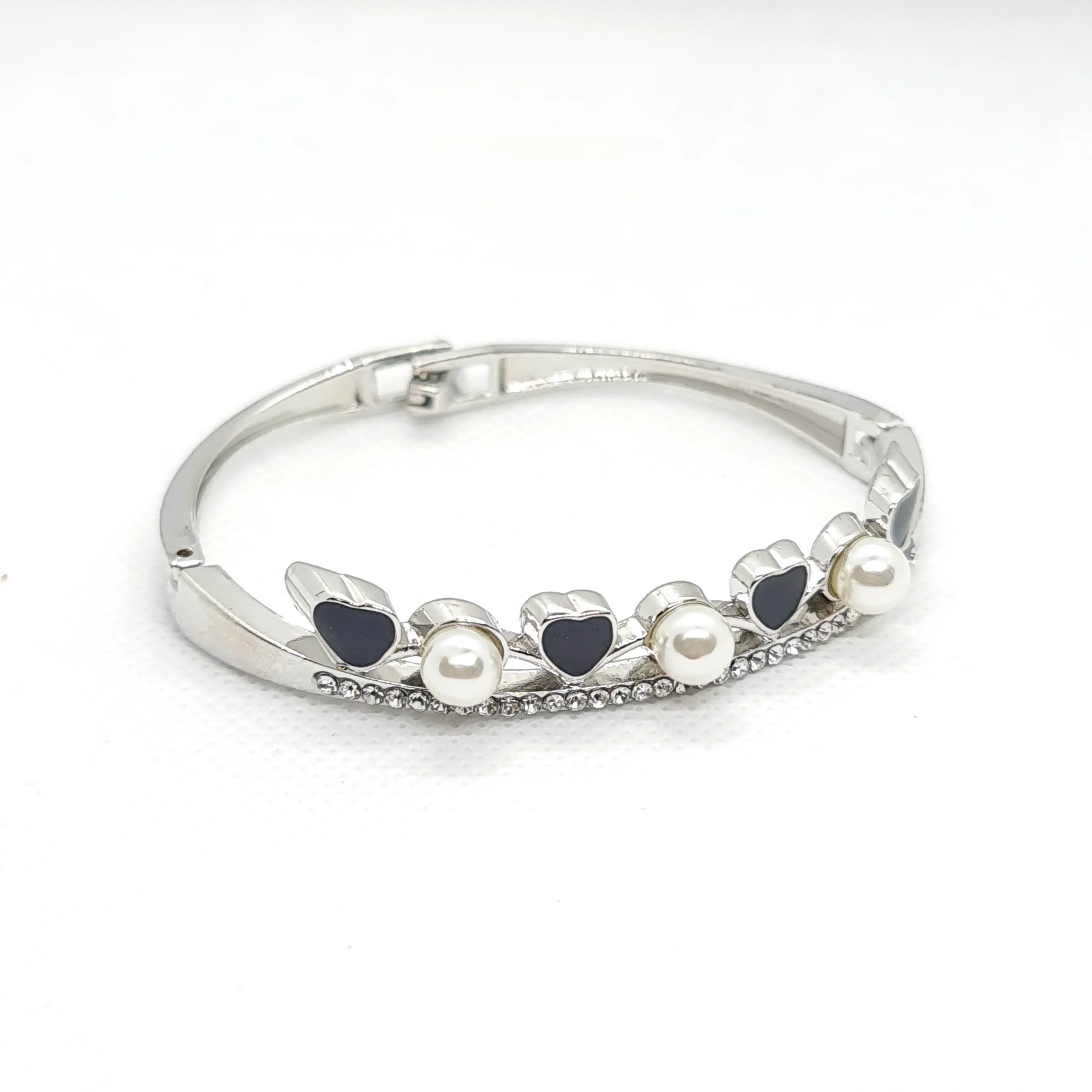 Golden & Silver Pearl Studs Bracelets