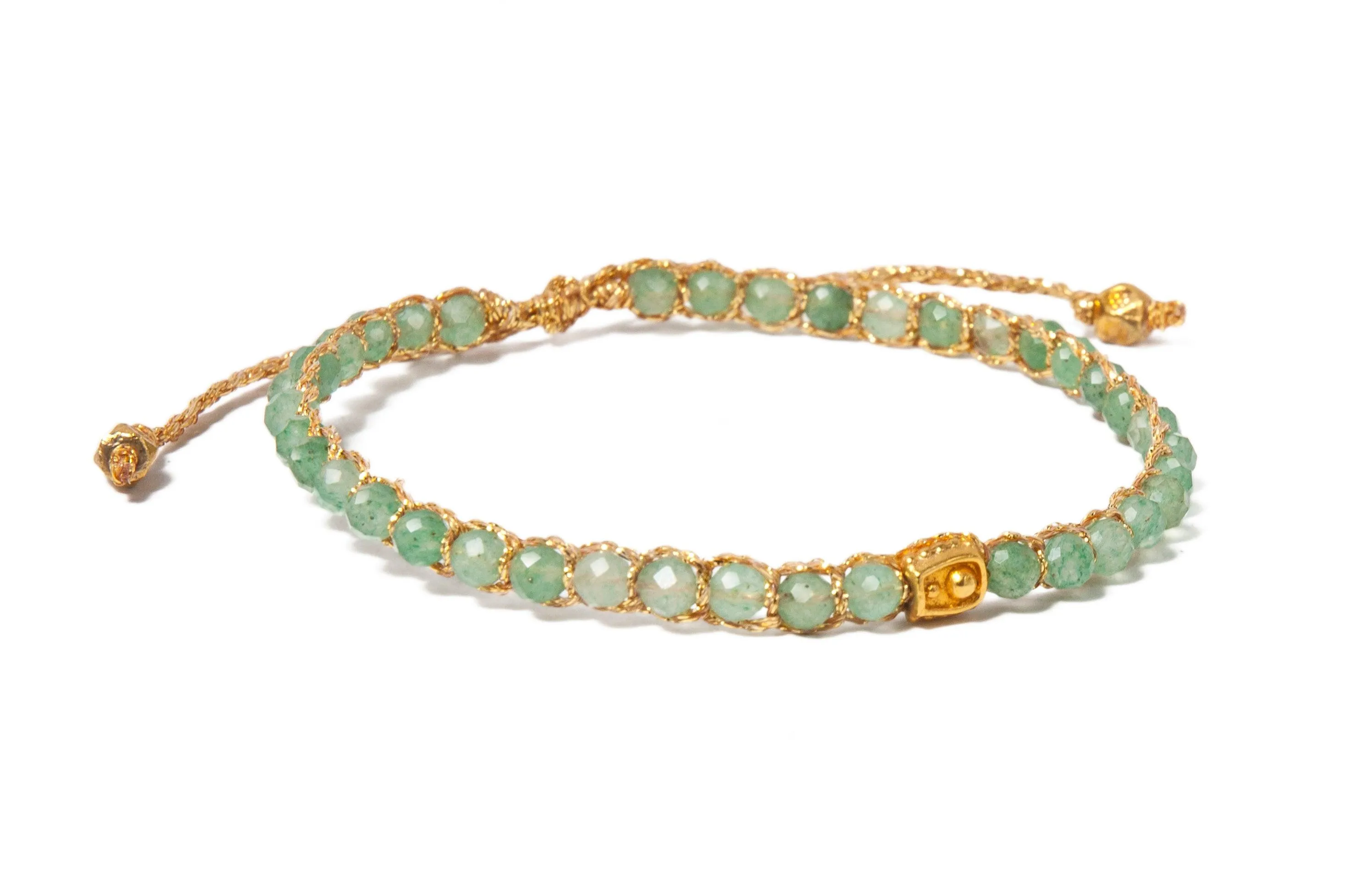 Green Jade Bracelet | Gold