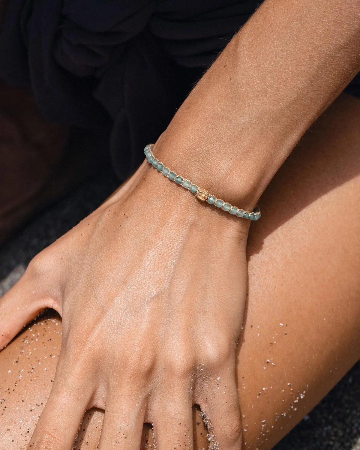 Green Jade Bracelet | Gold