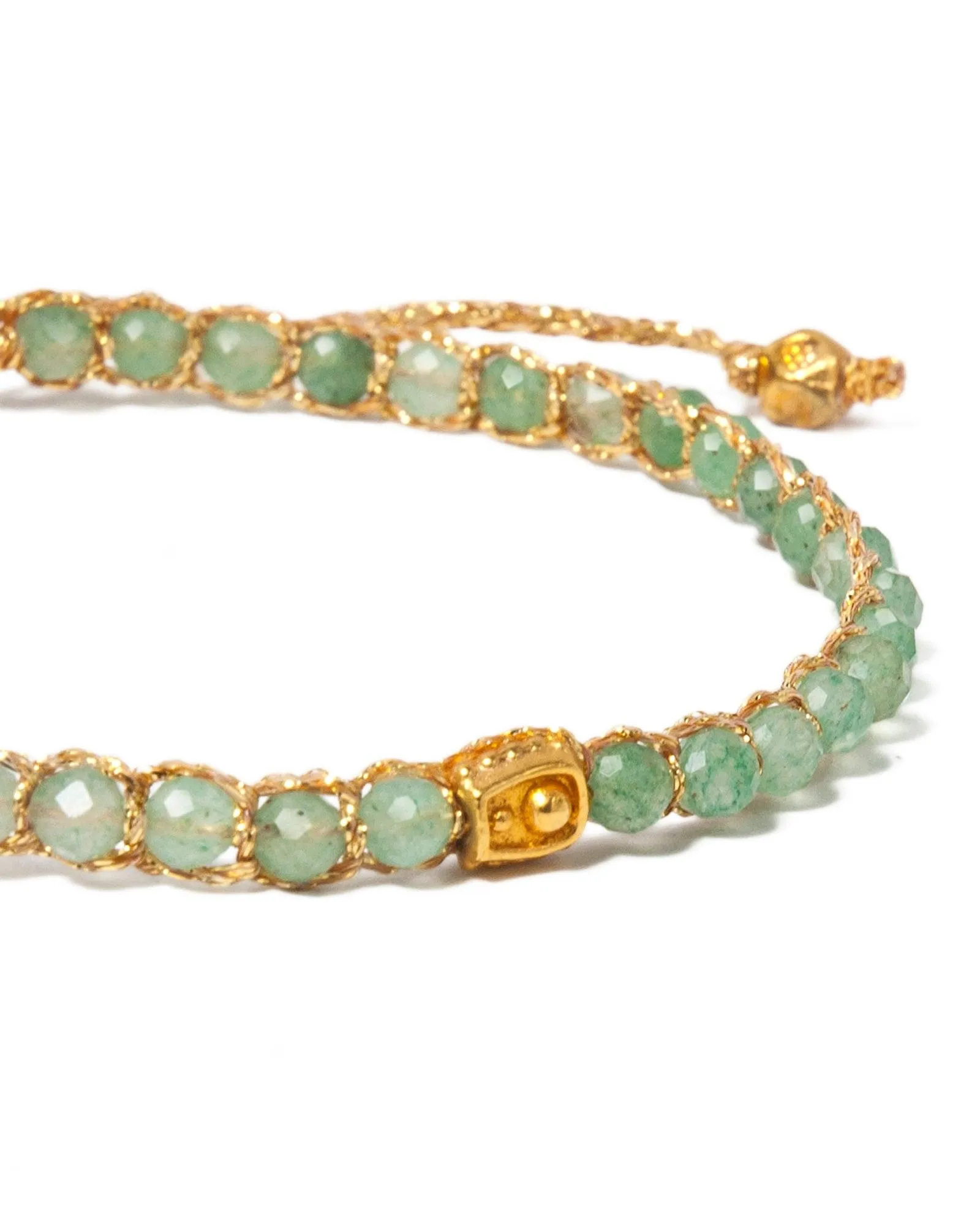 Green Jade Bracelet | Gold