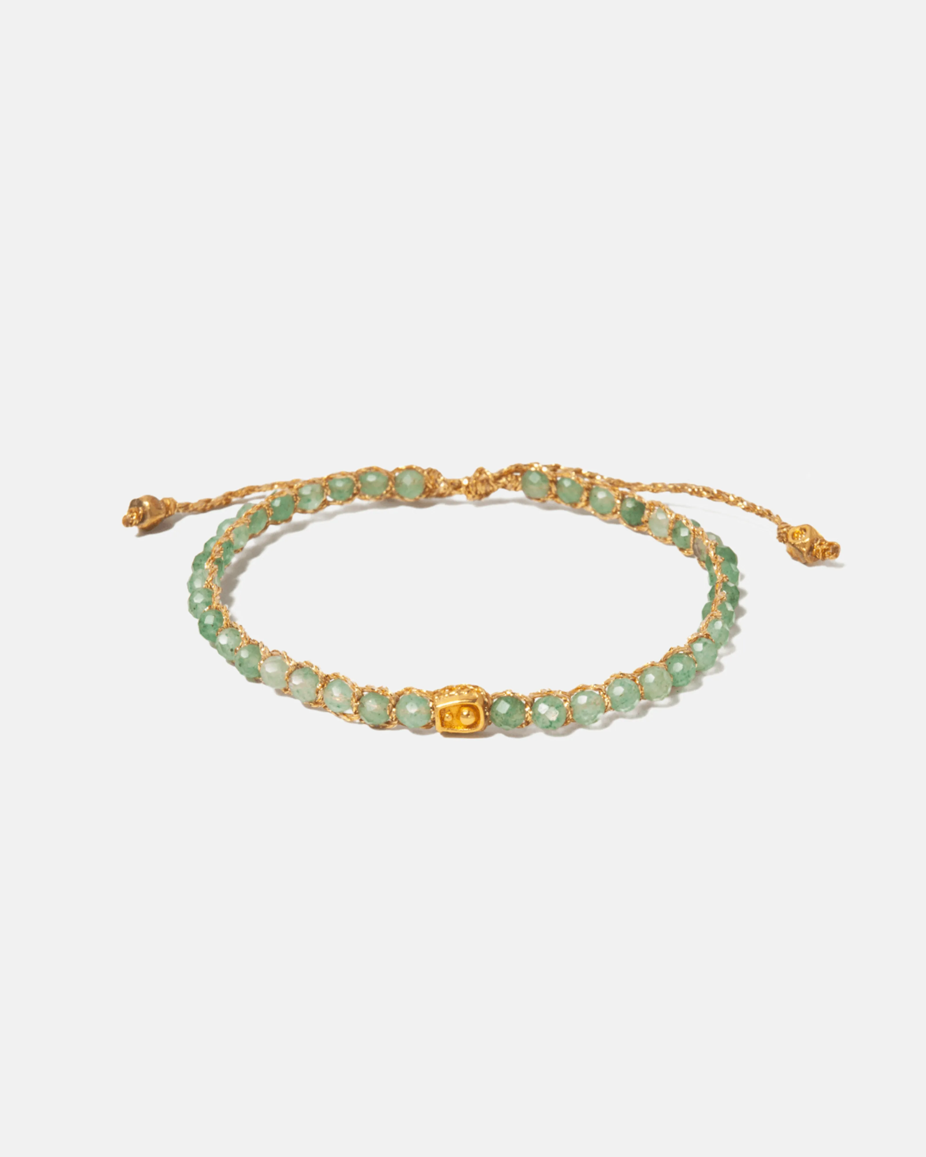 Green Jade Bracelet | Gold