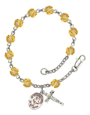 Guardian Angel / Dance Custom Birthstone Rosary Bracelet