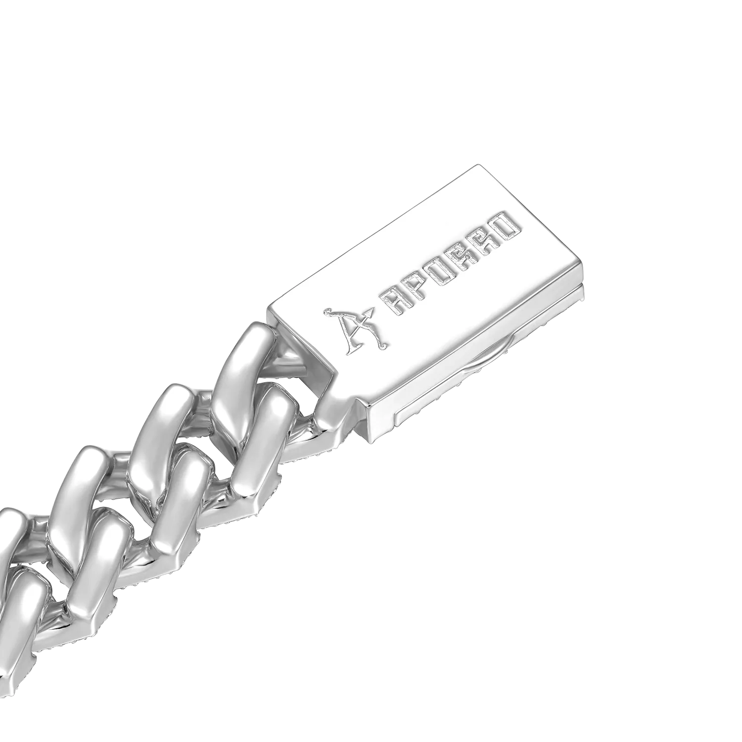 Halo Emerald Cut Prong Cuban Link Bracelet