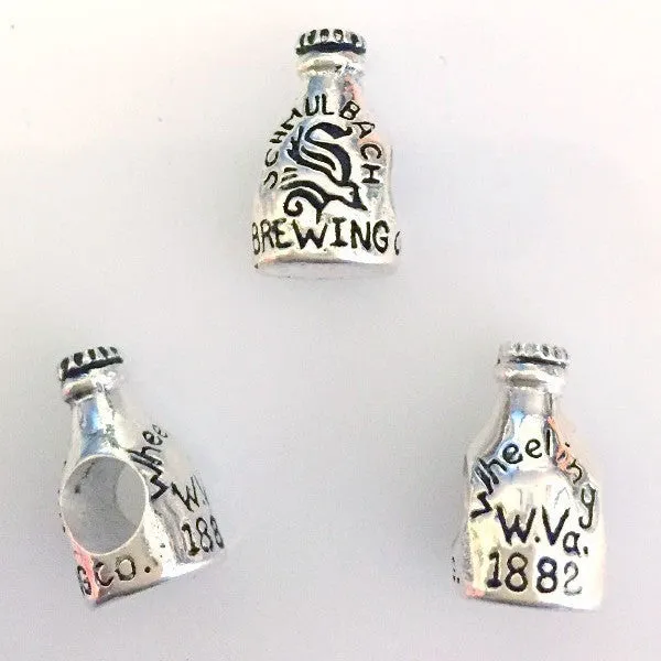 Hand Made Sterling Silver Schmulbach Brewery Wheeling Bead