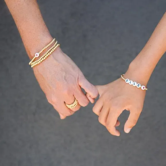Heart Bead Bracelet
